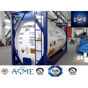 38000L 30FT Carbon Stahl Tankcontainer für Chemikalien Gas, Kraftstoff Appvoed von Lr, ASME
